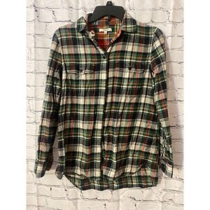 Madewell flannel button down shirt‎ plaid xsmall